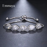 Water Drop Crystal Zircon Bracelet Elegant Wedding Gift