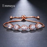 Water Drop Crystal Zircon Bracelet Elegant Wedding Gift