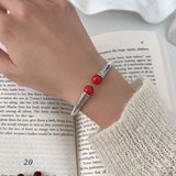 Mewanry Silver Match Couples Bracelet Hip Pop Creative Holiday Party Jewelry