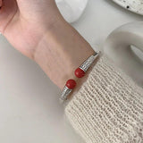 Mewanry Silver Match Couples Bracelet Hip Pop Creative Holiday Party Jewelry