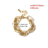 Punk Chunky Chain Bracelets for Women Men Hand Jewelry