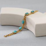 18K Plated Waterproof Stone Bracelet Jewelry