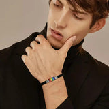 Rainbow LGBTQ Pride Stainless Steel Bracelet