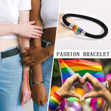 Rainbow LGBTQ Pride Stainless Steel Bracelet