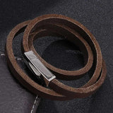 Punk Vintage Wrap Bracelets for Men and Women