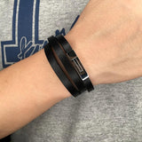 Punk Vintage Wrap Bracelets for Men and Women