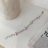 Vintage Silver U-Shape Heart Bracelets Chain LOVE Women Party Jewelry