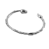 Silver Rose Flower Bracelet Punk Jewelry for Women