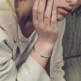 XIYANIKE Silver Smooth Bracelet Fresh Retro Cold Wind Jewelry Gift