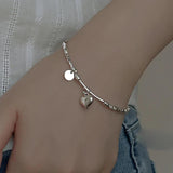 LOVE Heart Pendant Bracelet for Women Geometric Jewelry