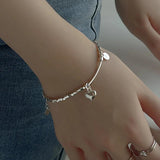 LOVE Heart Pendant Bracelet for Women Geometric Jewelry