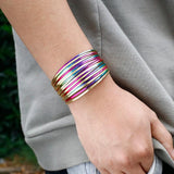 Multilayer Leather Bracelets For Women Magnetic Bangles