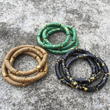 Colorful Speckled Acrylic Bamboo Bracelet for Women