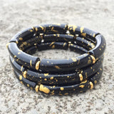 Colorful Speckled Acrylic Bamboo Bracelet for Women