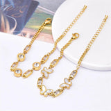 316L Stainless Steel Crystal Natural Shell Butterfly Bracelet for Women Girls