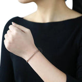 585 Rose Bismark Link Chain Bracelet 17.5cm GB421