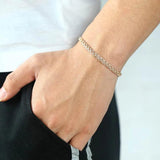 585 Rose Bismark Link Chain Bracelet 17.5cm GB421