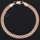 585 Rose Bismark Link Chain Bracelet 17.5cm GB421
