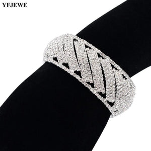 Silver Chain Link Bracelets & Bangles Crystal Wedding Jewelry