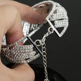 Silver Chain Link Bracelets & Bangles Crystal Wedding Jewelry