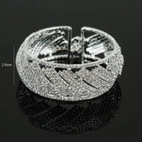 Silver Chain Link Bracelets & Bangles Crystal Wedding Jewelry