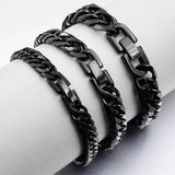 Stainless Steel Bracelet Men Jewelry Cuban Chain Bracelets