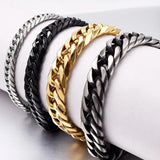 Stainless Steel Bracelet Men Jewelry Cuban Chain Bracelets