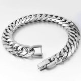 Stainless Steel Bracelet Men Jewelry Cuban Chain Bracelets