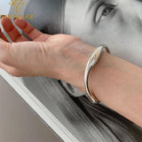 XIYANIKE Silver Solid Irregular Bracelet Female
