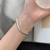 XIYANIKE Silver Solid Irregular Bracelet Female