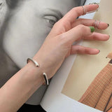 XIYANIKE Silver Solid Irregular Bracelet Female