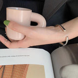 XIYANIKE Silver Solid Irregular Bracelet Female