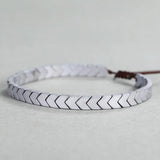 Natural Hematite Bracelet Men Women Adjustable Yoga Arrows Gift