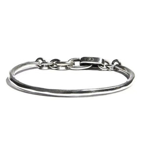XIYANIKE Retro Distressed Lock Knot Hook Chain Bracelet