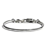 XIYANIKE Retro Distressed Lock Knot Hook Chain Bracelet