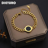 316L Stainless Steel Women's Roman Numerals Bracelet