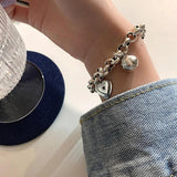 Irregular Stitching Chain Bracelet Distressed Jewelry for Women