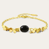 YACHAN Stainless Steel Chain Bracelet Turquoise Stone Jewelry