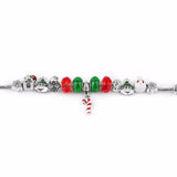 Silver Plated Reindeer Bracelet for Women Christmas DIY Jewelry