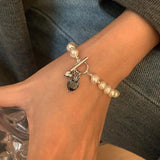 Silver Heart Bracelet for Women Party Jewelry