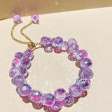 Adjustable Stone Beads Bracelet Women Crystal Jewelry
