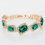 Green Crystal Stone Bracelet Charm For Ladies