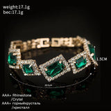 Green Crystal Stone Bracelet Charm For Ladies