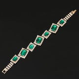 Green Crystal Stone Bracelet Charm For Ladies