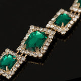 Green Crystal Stone Bracelet Charm For Ladies