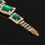Green Crystal Stone Bracelet Charm For Ladies