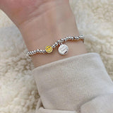 Rainbow Smiley Elasticity Bracelet for Women Couples