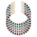 Colorful Square Zircon Chain Bracelets For Women