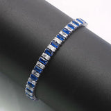 Colorful Square Zircon Chain Bracelets For Women