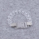 FishSheep2021 Colorful Acrylic Link Chain Buckle Bracelet Punk Chunky Bangle